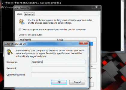 control userpasswords2