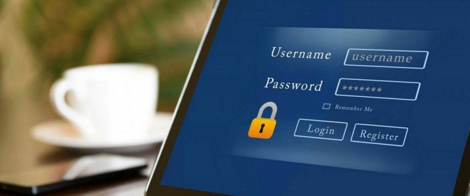 username and password