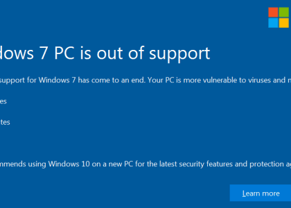 windows 7 end of support warning