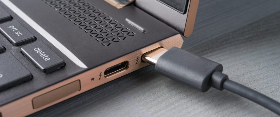 laptop with charger